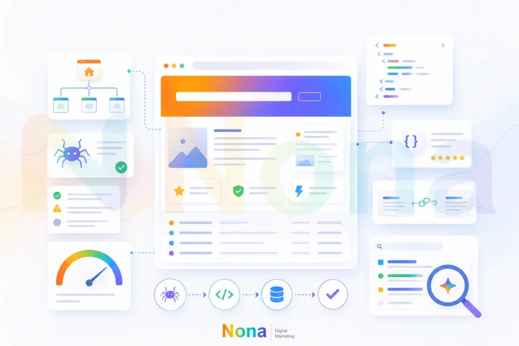 Technical SEO structure for generative AI search results