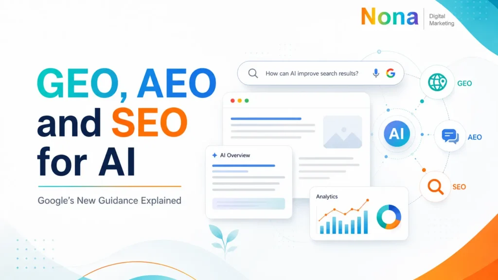GEO, AEO and SEO for AI with Google’s new guidance for search visibility