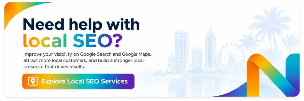 Local SEO services banner promoting Google Search and Google Maps visibility for local businesses.